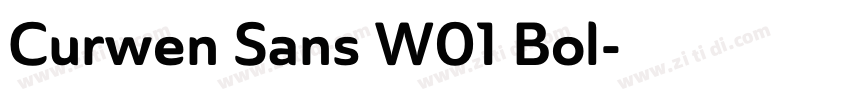 Curwen Sans W01 Bol字体转换